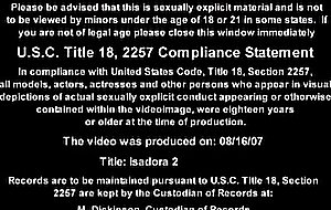 Isadora sucks a huge cock then gets her mature pussy ...