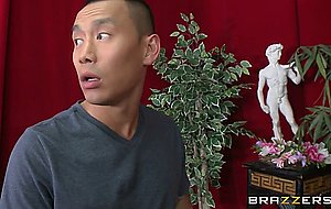 Big boobed Emma Starr and Veronica Avluv love asian dick