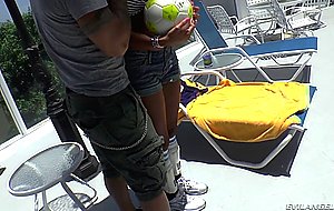 Teen brunette Maya Grand turned on