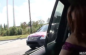 Redhead teen gets dirty in back...