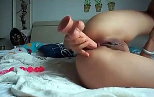 Amateur girl vibrator her ass