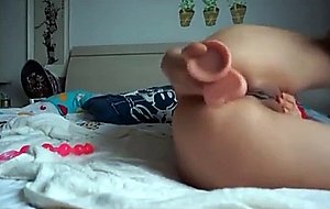 Amateur girl vibrator her ass