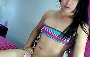 Solo ts posing on webcam