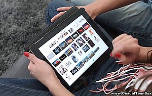 Casual fun with teen sightseer