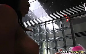 Grinding milk and chocolate pussies