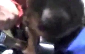 Horny coworkers having a threesome at work