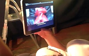 Chunky mama playing with her pussy