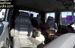 Threeway teens cocksucking truckdriver