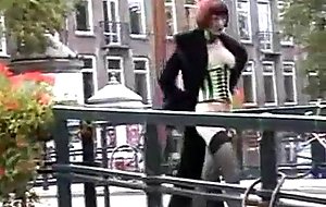 Tara flashing in amsterdam