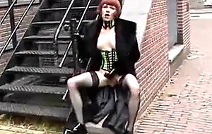 Tara flashing in amsterdam