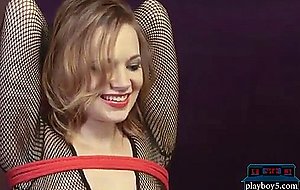 Big tits chick has 8 orgasms from erotic knife play
