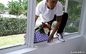 Audrey bends over for intense fuck p1 