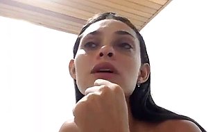 Skinny latin milf fucking on camshow