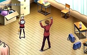 Teenage shy anime girl gets big cock deep in her snatch