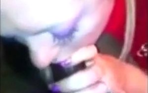 Amateur blonde blows bbc