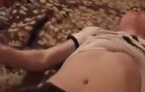 Teen couple bedroom banging