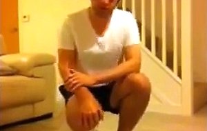 British guy camp sneezing in sissy sandals sub