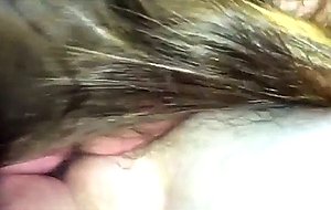 Naughty fat babe giving a skillful bj on cam