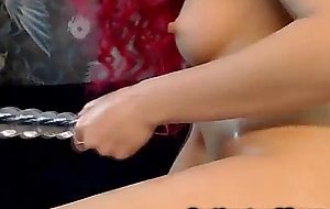 Emo Teen Toys Her Oily Tight Ass!