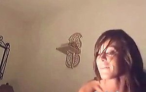 Busty beautiful stripping for her bf