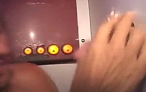 Redheaded amateur sucks at glory hole