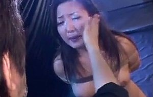 Faceslapping japanese teen slave girl in crying porn