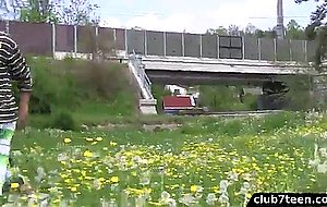 Club7teen - outdoor fuck by teen couple