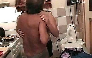 Swinger wife fucks friend in kitchen with hubby recordi