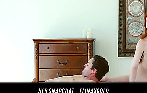 Tiny Red Head Fuck And Facial HER SNAPCHAT ELINAXGOLD