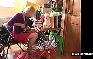 Masturbation break my blonde mother