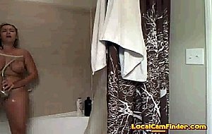 Shower massage girl