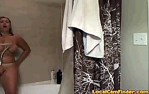 Shower massage girl