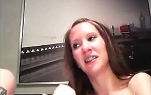 His girl with braces ends up facialized