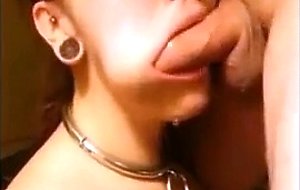 Teen babe with a deep throat