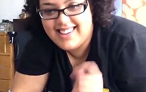 Teen bbw in glasses