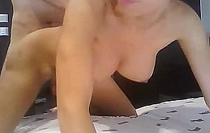 Curvy short-haired brunette fucks a man and gets fucked