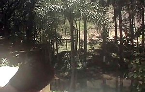 T-girl with big balloons in a sultry outdoor ramming