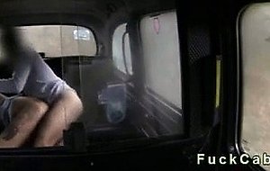 Huge tits tattooed amateur sucks in taxi