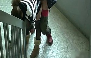 Chinese girl fucked in stairs