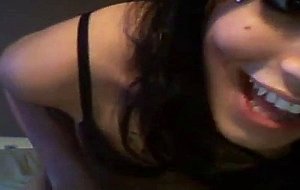 Tall brunette tranny webcam solo