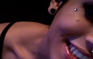 Tall brunette tranny webcam solo