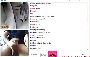 Masturbating for sweet curvey girl on omegle