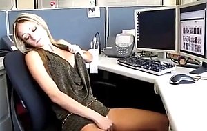 Blonde office fuck