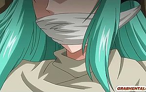 Bigboobs hentai with muzzle caught and intense poked until