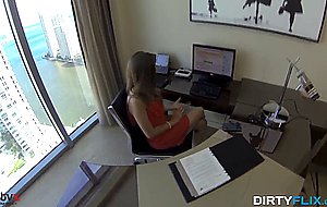 Lunch break secretary fuck