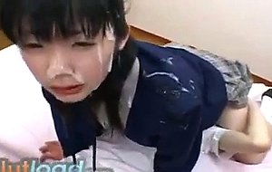 Japanese schoolgirl bukkake