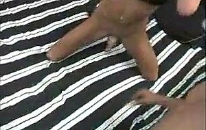 Tranny gets facial after sucking and fucking