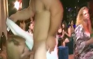 Dancing midget gets blonde milf bj