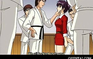 Anime beauty rides and eats professors cock