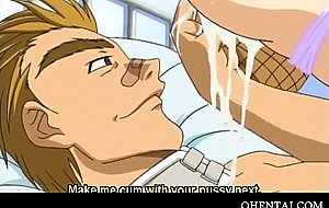 Anime beauty rides and eats professors cock